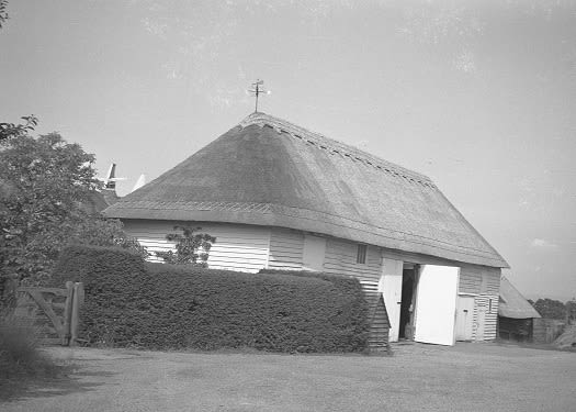 The white barn at Great Dixter pictured in 1934
